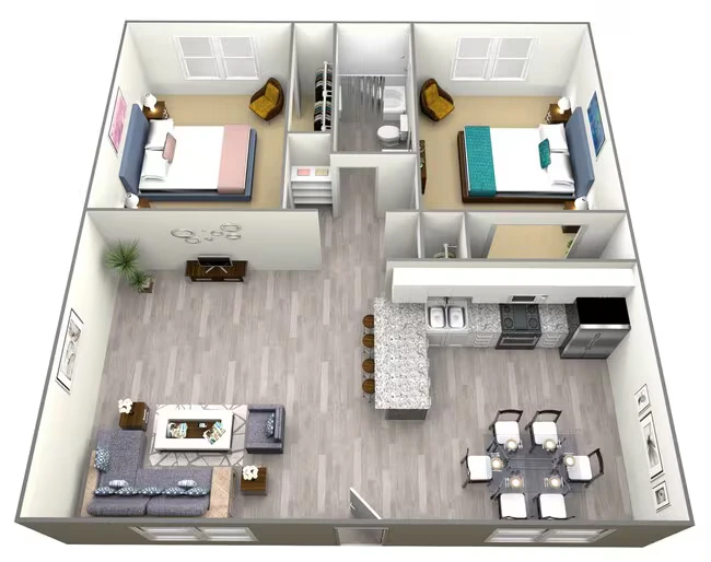 Unit 1326-46 1326-38 floor plan